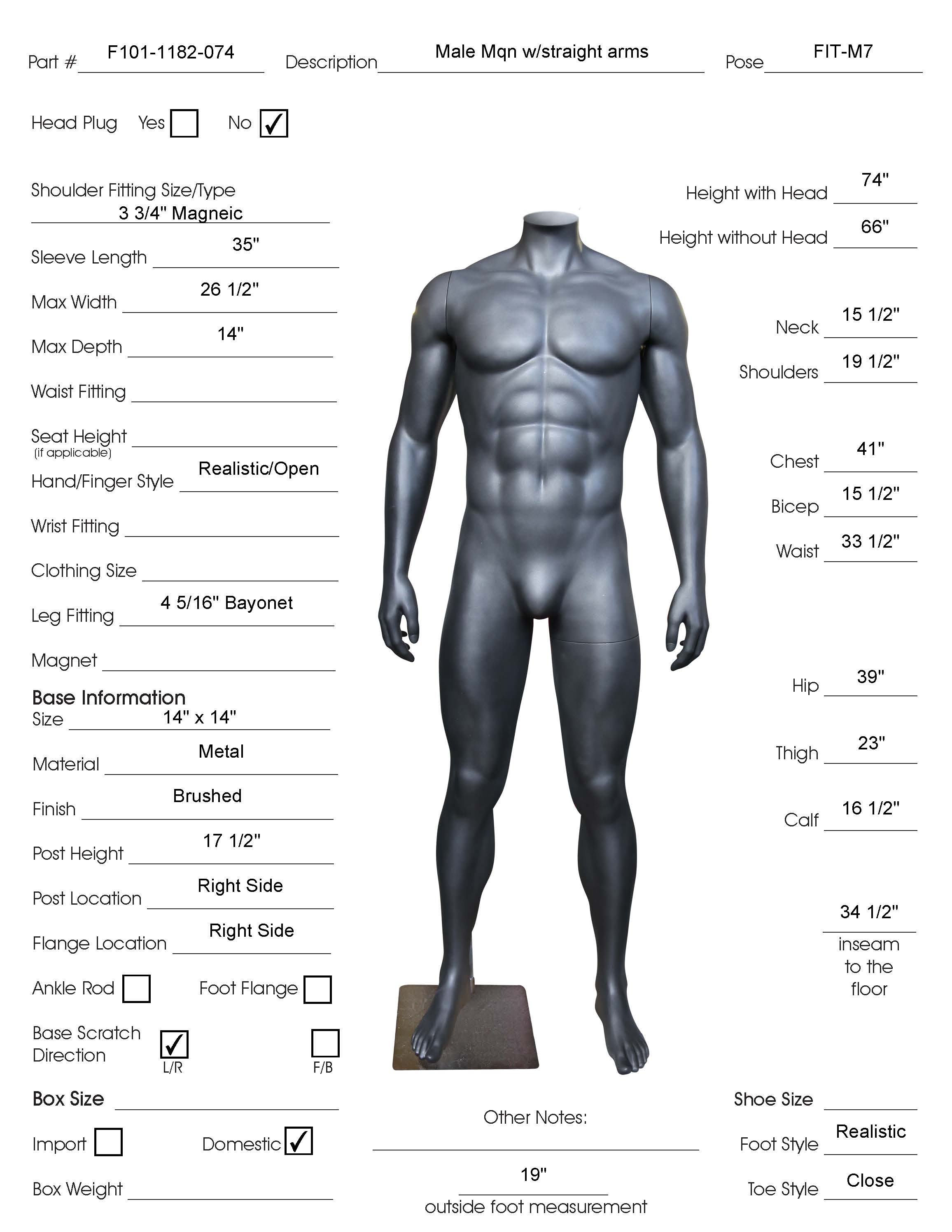Male & Female Greneker Athletic Full Body Mannequins 